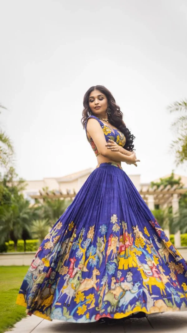 Black Floral Georgette Lehenga with Blouse & Shrug